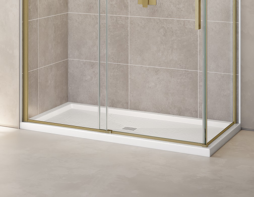 Shower base, shower pan, Fleurco shower bases solid surface shower base, acrylic shower bases