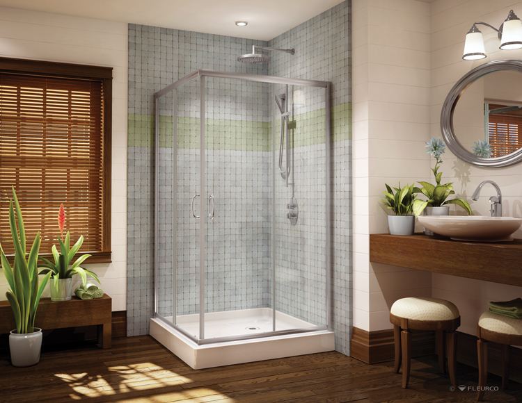 Fleurco Glass Shower Doors Signature Capri Square High Resolution Photo