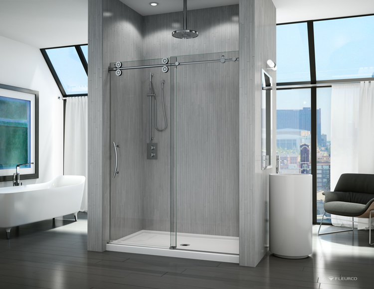 Fleurco Glass Shower Doors Kinetik Kt In Line High Resolution Photo
