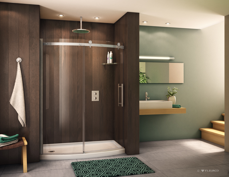 Fleurco Glass Shower Doors Novara Bowfront 60 S Type Shower Doors