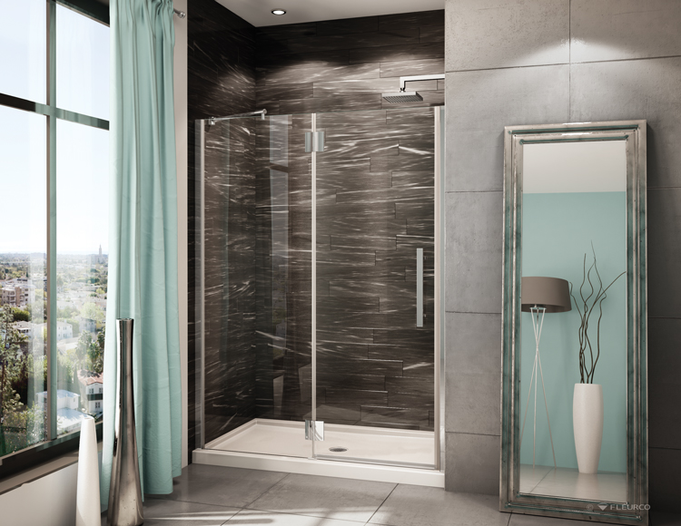 Fleurco Glass Shower Doors Platinum In Line High Resolution Photo